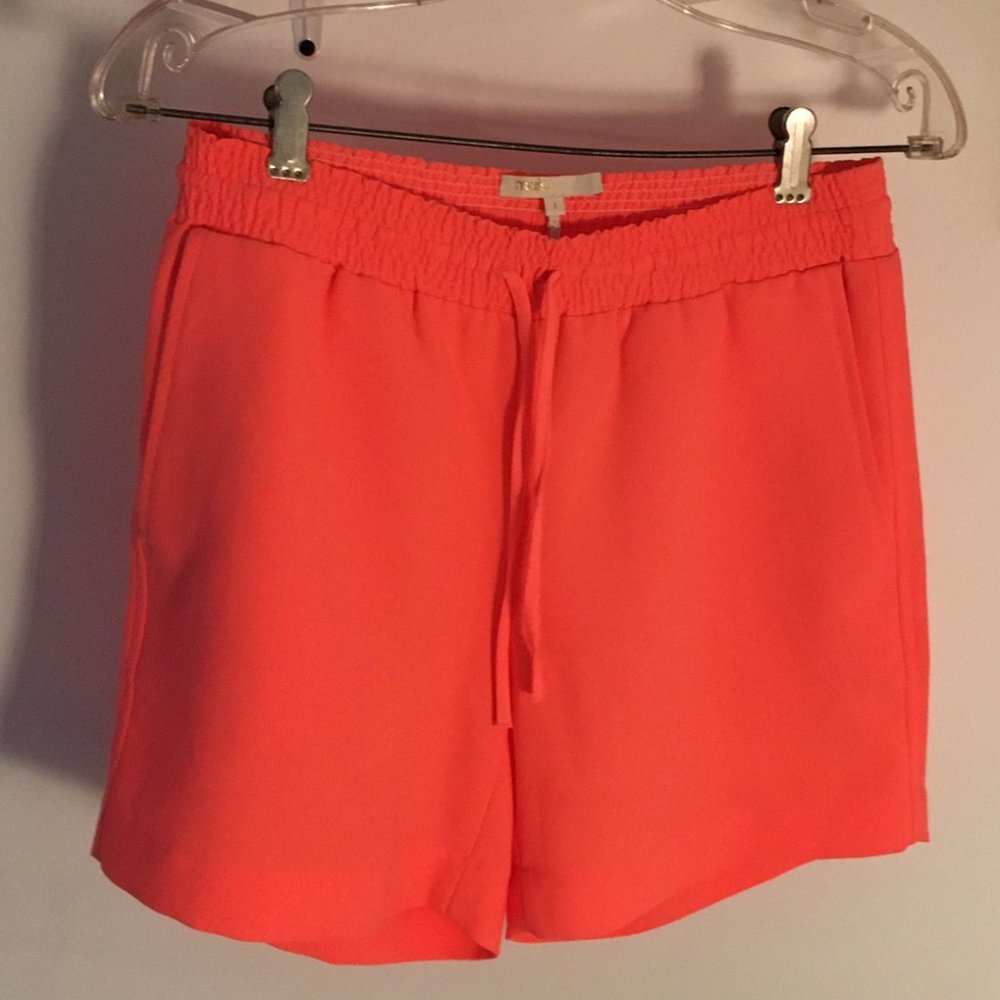 Maje neon shorts with pockets size small